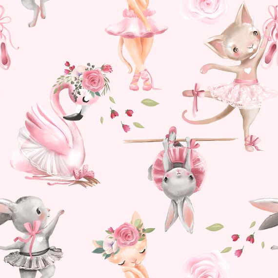 Ballerina Fabric Cotton Fabric Nursery Fabric Knit Fabric