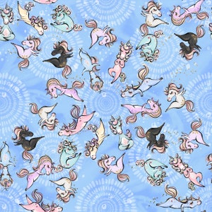 unicorn fabric yoga fabric knit fabric fabric by the yard unicorn yoga fabric rainbow fabric cotton fabric organic fabric quilting fabric
