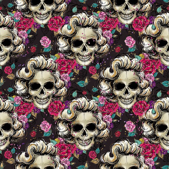 Marilyn Monroe Skull Wallpaper