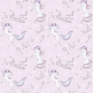 unicorn fabric unicorn cloud fabric fabric by the yard unicorn rainbow fabric cotton fabric Knit fabric jersey knit fabric quilting fabric