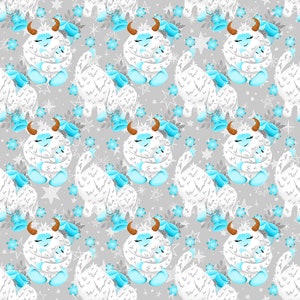 Yeti fabric, animal fabric, Christmas fabric, cotton fabric, fabric by the yard, knit fabric, Yeti prints, Yeti prints, christmas animals