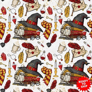 Wizard fabric, Wizard prints, owl fabric, magic fabric, wizards fabric, knit by the yard, cotton fabric, fleece fabric, wizard knit fabric