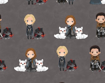 GOT fabric,fabric by the yard, cotton fabric, knit fabric, GOT fabric, licensed fabric, quilting fabric, fleece fabric, jon snow