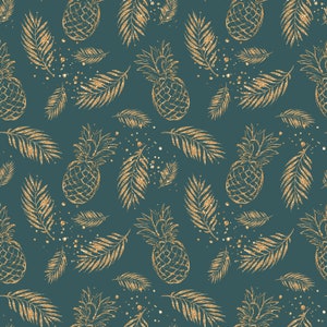 Tropical fabric cotton fabric knit fabric flamingo fabric Hawaiian fabric pineapple fabric watermelon fabric jungle floral leaves fabric