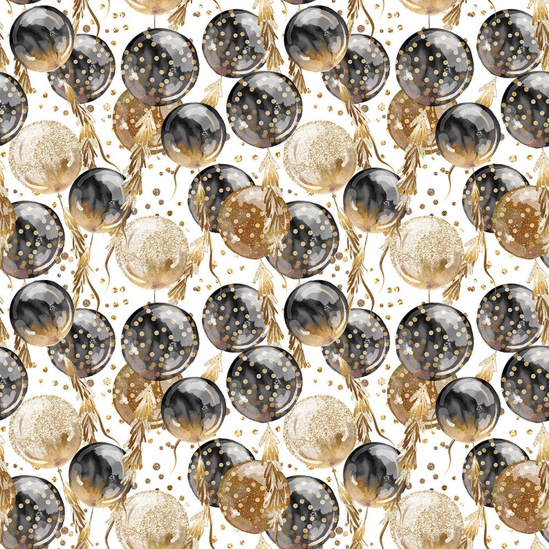 New Years Fabric Celebration Fabric New Year Party Fabric Etsy