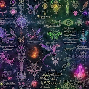 Space fabric, outer space, mystic constellations, galaxy fabric, magical fabric, nebula,magical skys, novelty fabric, cotton by the yard