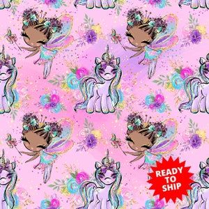 fairy fabric, unicorn fabric, dragon fabric, castle fabric, fairy prints, cotton fabric, knit fabric, fabric by the yard, fairies, magical