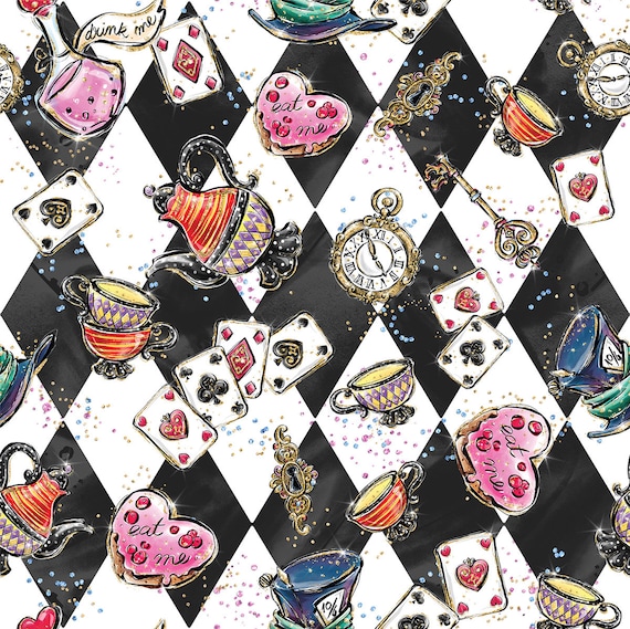 Alice in on sale wonderland fabric