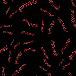 s293 Baseball fabric, sports fabric, ball fabric, baseball stitching, cotton by the yard, knit by the yard, fleece by the yard, sports knit,
