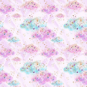 unicorn fabric unicorn cloud fabric fabric by the yard unicorn rainbow fabric cotton fabric Knit fabric jersey knit fabric quilting fabric