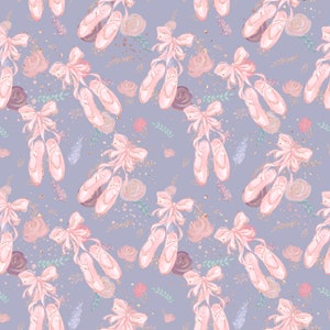 Ballerina fabric, cotton fabric, nursery fabric, knit fabric, ballerina nursery girl fabric, ballerinas fabric kids fabric novelty fabric