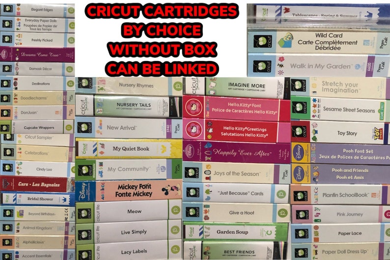 Cricut Cartridges by Choice Rare Cricut Cartridges Cricut Etsy Canada