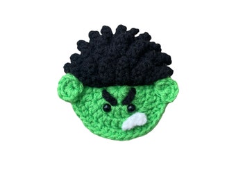 Mini Head, Crochet Applique Heads, Pre-made Animal Applique, Crochet Applique, Embellishments, Applique, Ready to use Applique