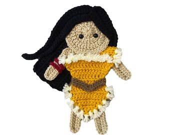 Princess Crochet Applique, Premade Animal Applique, Crochet Applique, Crochet Embellishments, Baby Applique, Ready to use Applique