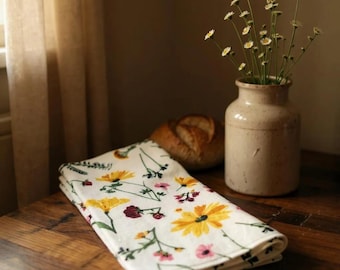 Eco-Friendly Towel, 2-Ply Absorbent Cloth, 100% Cotton Flannel Kitchen Towels, 2-Ply Flannel Towel, Kitchen Decor, Kitchen Towels, Kitchen