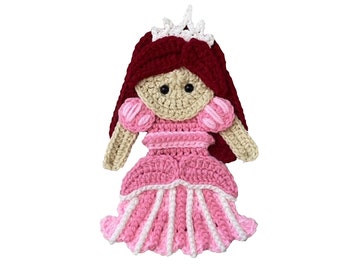 Princess Crochet Applique, Premade Animal Applique, Crochet Applique, Crochet Embellishments, Baby Applique, Ready to use Applique