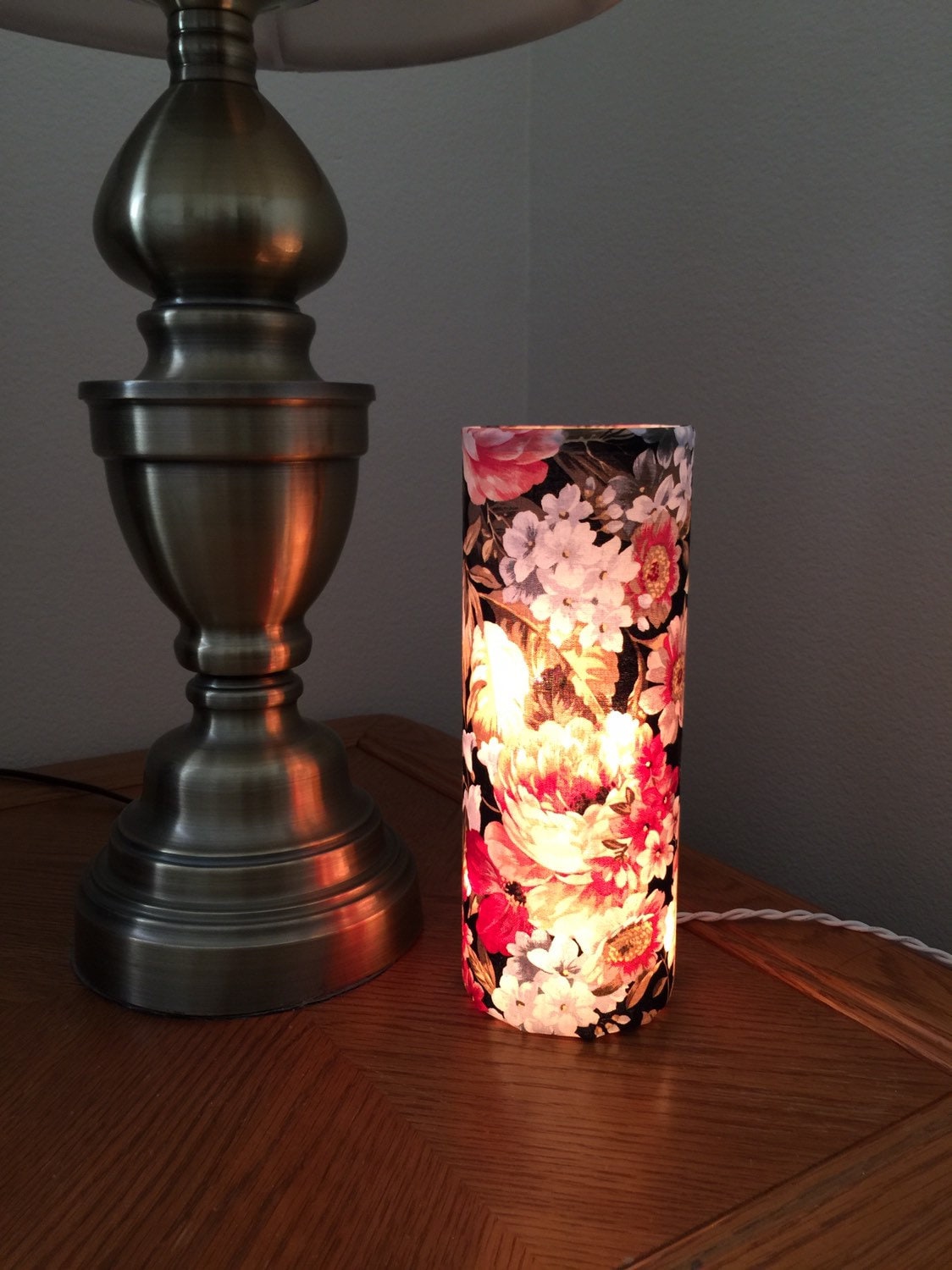 Floral Night Light, Bedroom Lamp, Night Light Plug In, Table Lamp, Plug