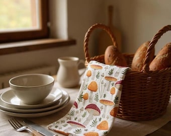 Eco-Friendly Towel, 2-Ply Absorbent Cloth, 100% Cotton Flannel Kitchen Towels, 2-Ply Flannel Towel, Kitchen Decor, Kitchen Towels, Kitchen