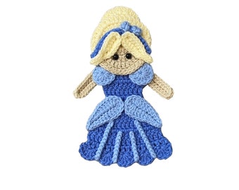 Princess Crochet Applique, Premade Animal Applique, Crochet Applique, Crochet Embellishments, Baby Applique, Ready to use Applique