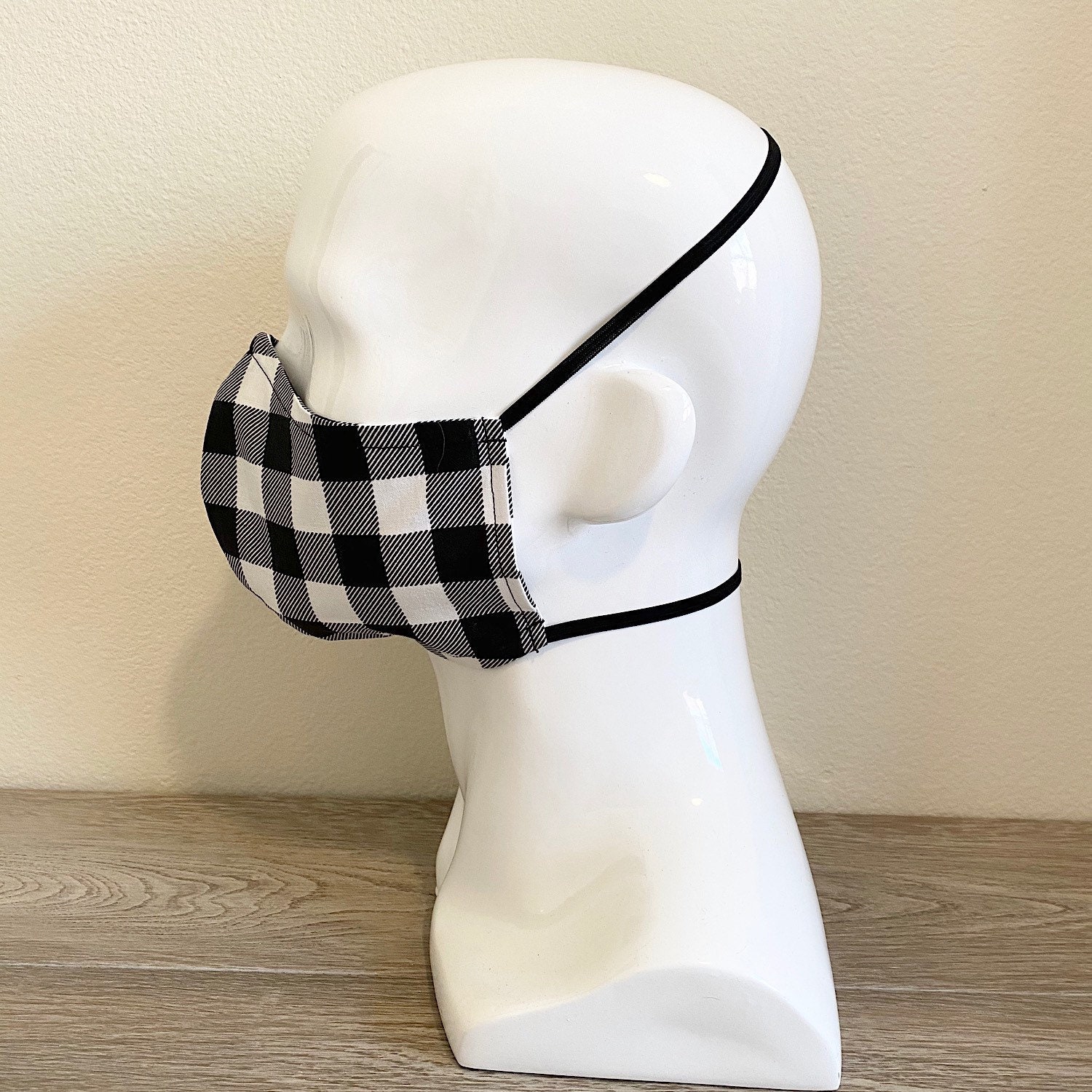 Medium Size Face Mask, Elastic around the head Face Mask, Pull Over