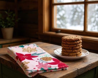 Eco-Friendly Towel, 2-Ply Absorbent Cloth, 100% Cotton Flannel Kitchen Towels, 2-Ply Flannel Towel, Kitchen Decor, Kitchen Towels, Kitchen