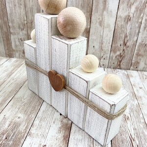 Family Made of Wood, Wood Family, Wooden Family Figurines, Wooden Figurines, Farmhouse Home Decor, Wooden Block Family, Custom Block Family
