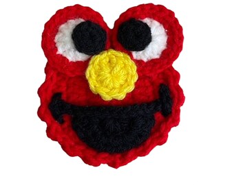 Mini Head, Crochet Applique Heads, Pre-made Animal Applique, Crochet Applique, Embellishments, Applique, Ready to use Applique