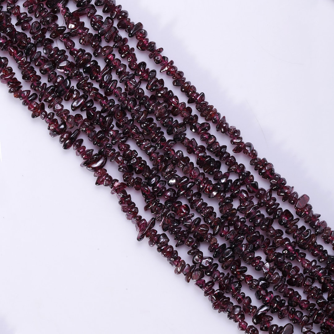 Rhodolite Garnet Beads, Natural Garnet Chips Beads, Purple Garnet ...