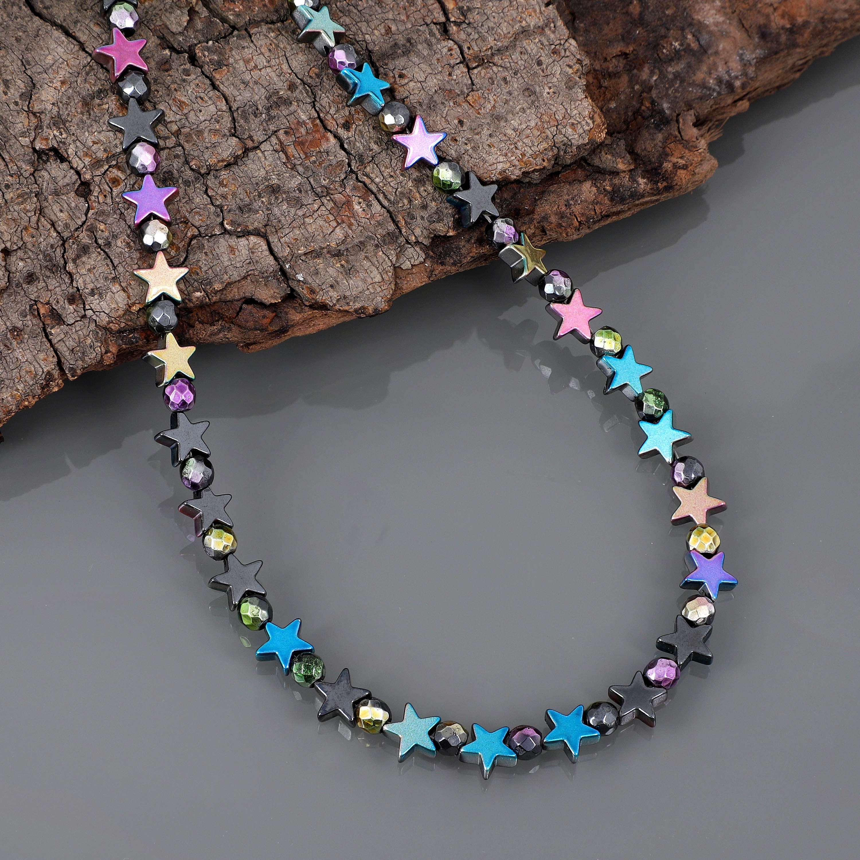 Beautiful Hematite Necklace Hematite Gemstone Necklace Beaded Etsy UK