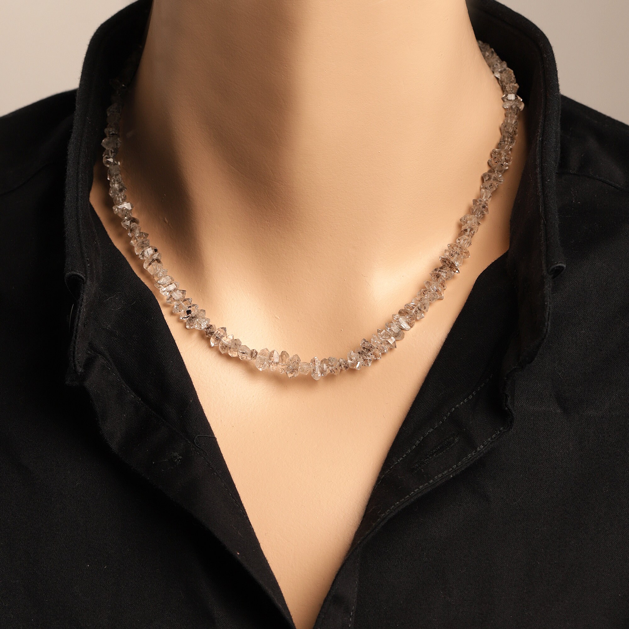 Herkimer Necklace Herkimer diamond necklace Herkimer quartz Etsy