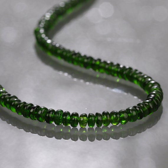 Chrome diopside bead necklace clearance
