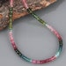 Multi Tourmaline Faceted Rondelle Necklace Multi Color Necklace All Purpose Piece Semi Precious Gemstone Engagement Gift 