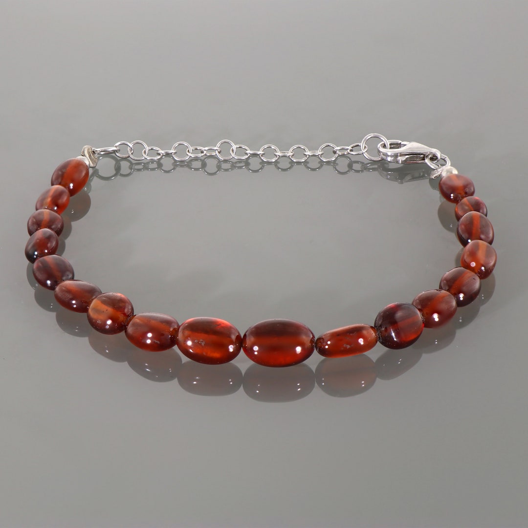 Echter Hessonit Granat Armband AAA Qualität Granat Schmuck - Etsy.de