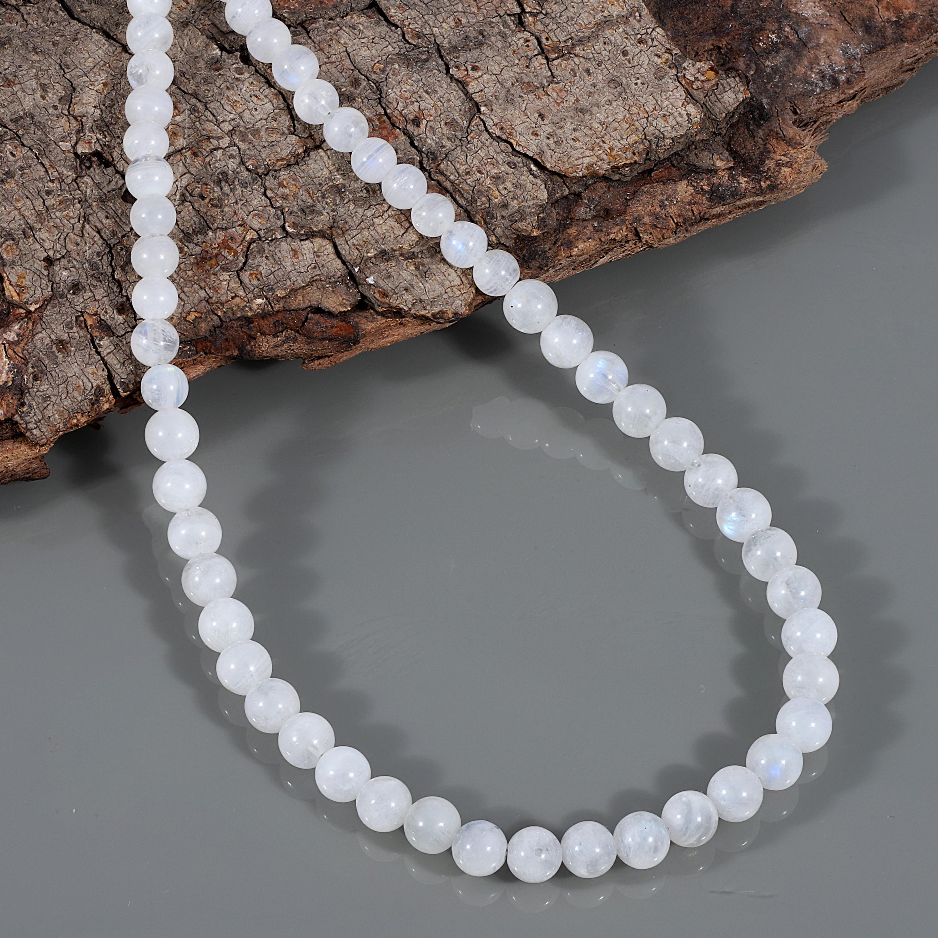 Rainbow Moonstone Necklace Beads 