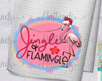 Let/'s Jingle y puente de Navidad flamingle flamencos Divertido Regalo De Navidad engañosos superior