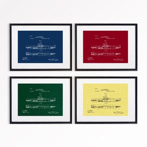 Submarine Patent Print, 1892 Torpedo Boat Blueprint (digital Download ...