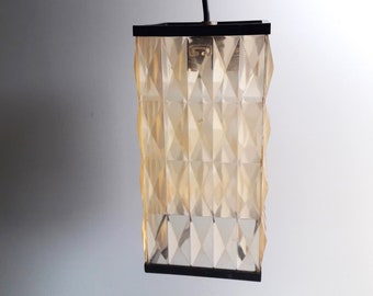 Vintage hanglamp - Diamant kunststof - jaren 60