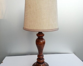 Vintage wooden lamp - 1960-70