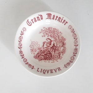Old picks up money / empty pocket - Porcelaine Gien - Advertising Grand Marnier