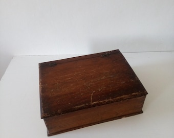 Wooden box / case with compartments. 1950