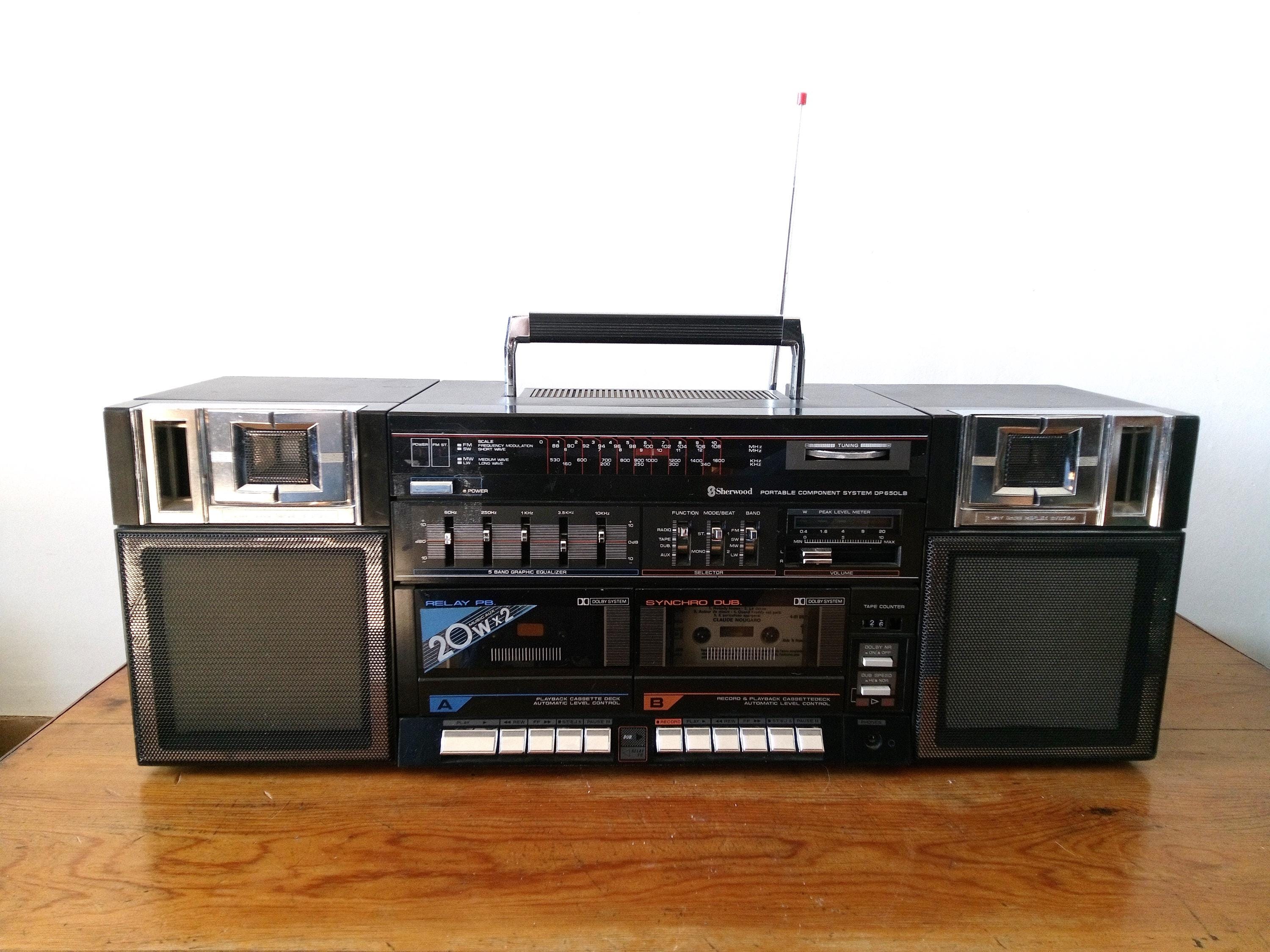 Boombox Ghettoblaster Sherwood DP 650 LB – Pour Pièces Ou Réparation
