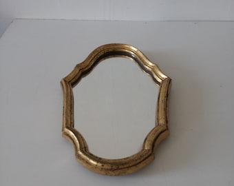 Antique wall mirror, gilded wood - 1950-60