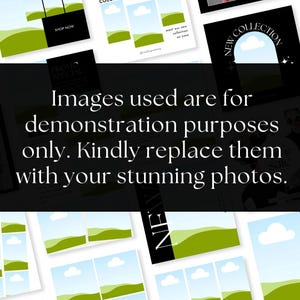 600black and White Fashion Social Media Instagram Editable Canva ...