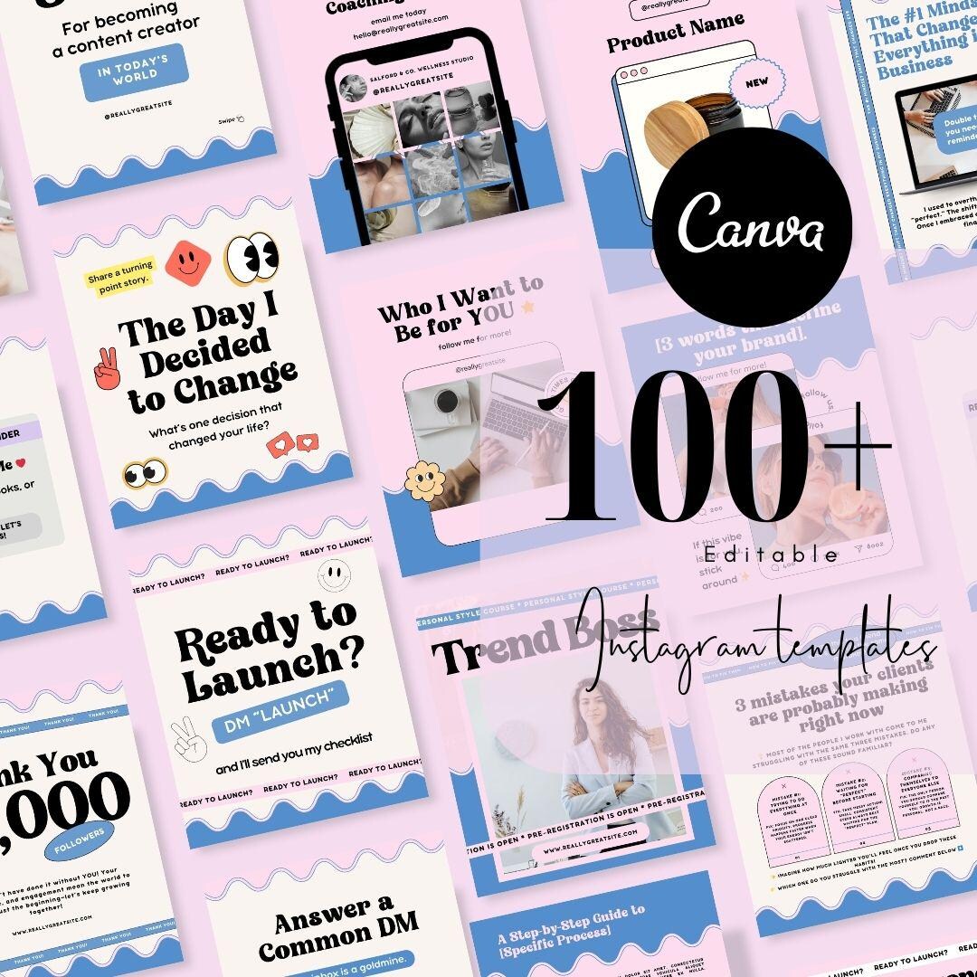 100 Blush Pink Social Media Instagram, Coach Post, Instagram Marketing ...