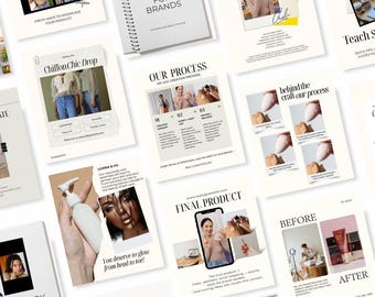 Instagram-sjablonen voor UGC Creator, SMM, Instagram-post gebruikersinhoud, Marketing Digital Social Canva-thema