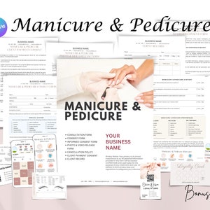 Edytowalne Formy Paznokci, Konsultacje Paznokci, Formy Pedicure, Pielęgnacja Paznokci, Formy Techników Paznokci, Formy Salonów Spa, Formy Artystów Paznokci, Szablony Canva