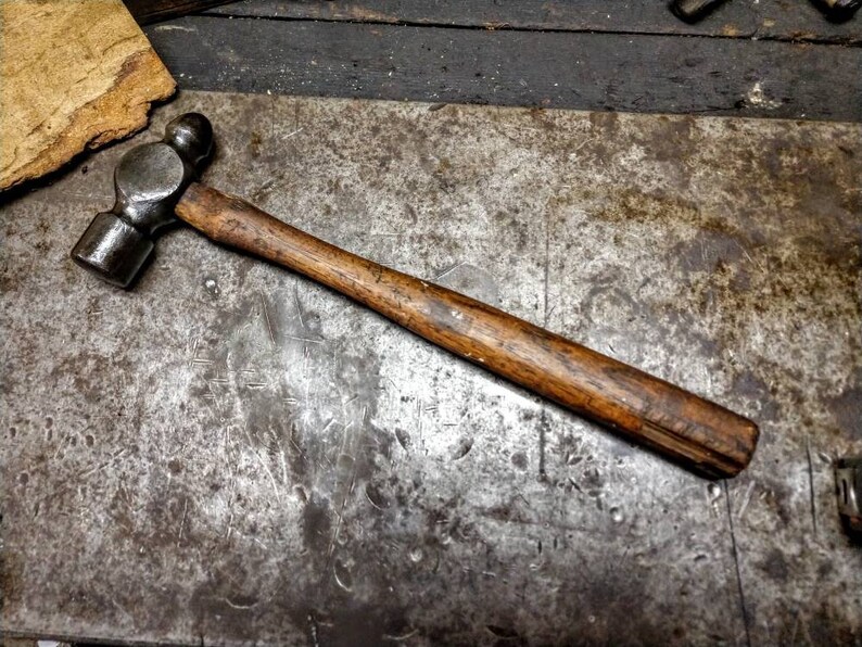 Vintage Ball Peen Hammer Antique Blacksmith Hammer Antique Etsy