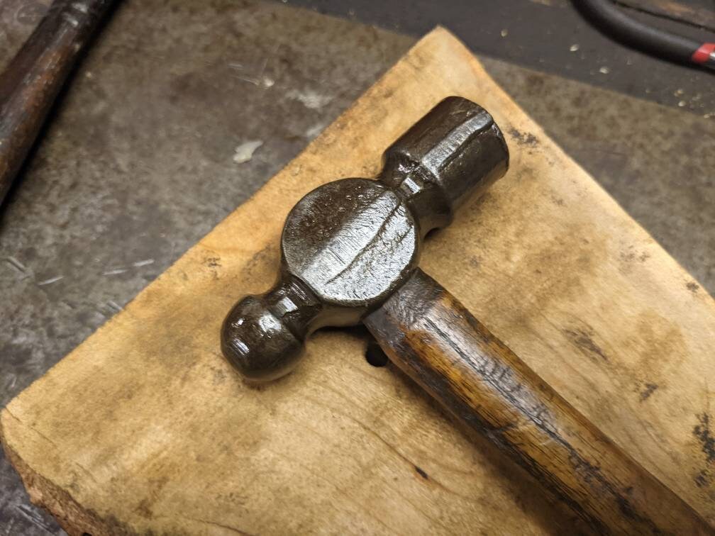 Vintage Ball Peen Hammer Antique Blacksmith Hammer Antique Etsy