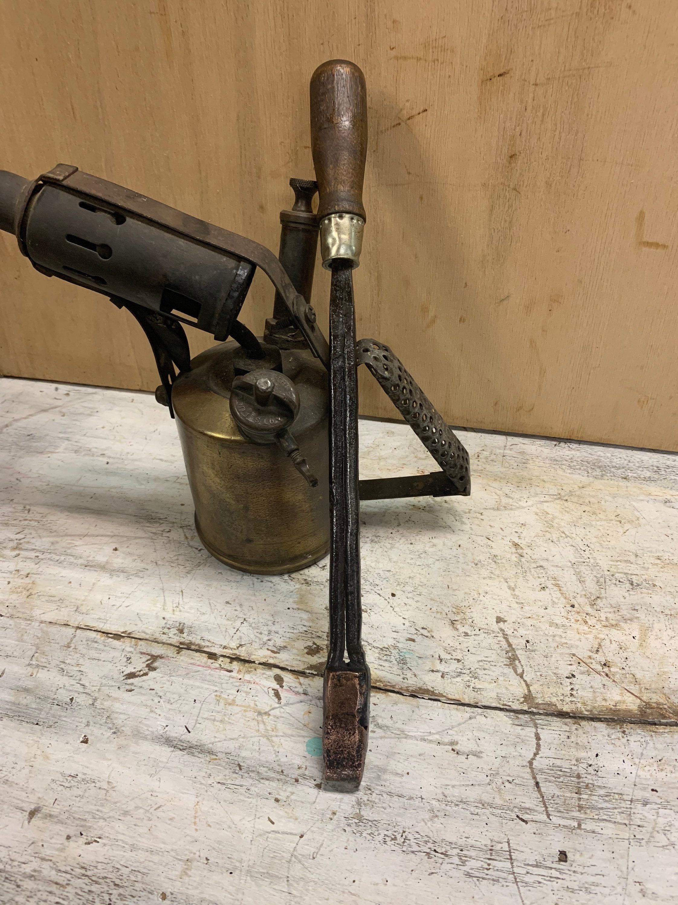 Antique Soldering Iron Soldering Iron Copper Head Hand Etsy