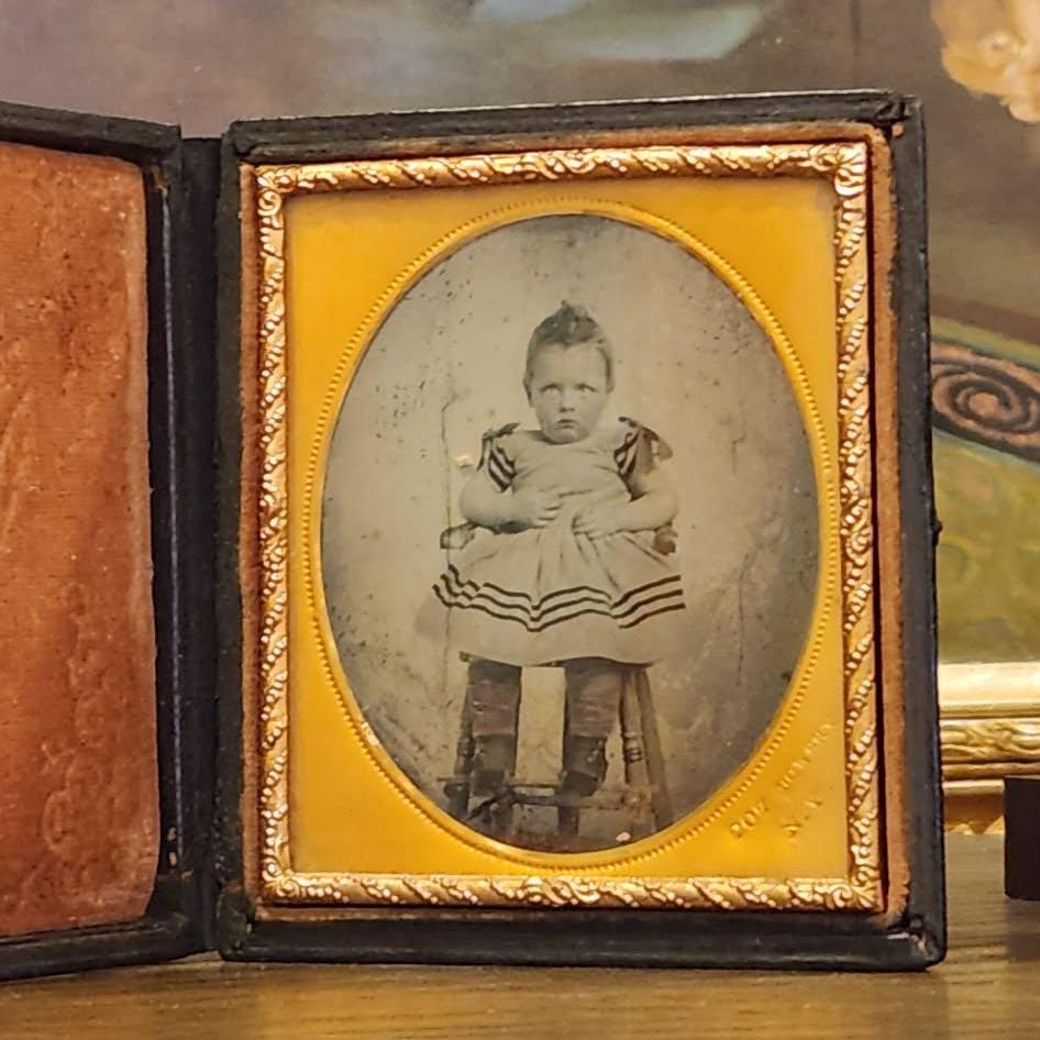 Antique Ambrotype Portrait | 19th Century Cased Photo, Studio-marked - Etsy